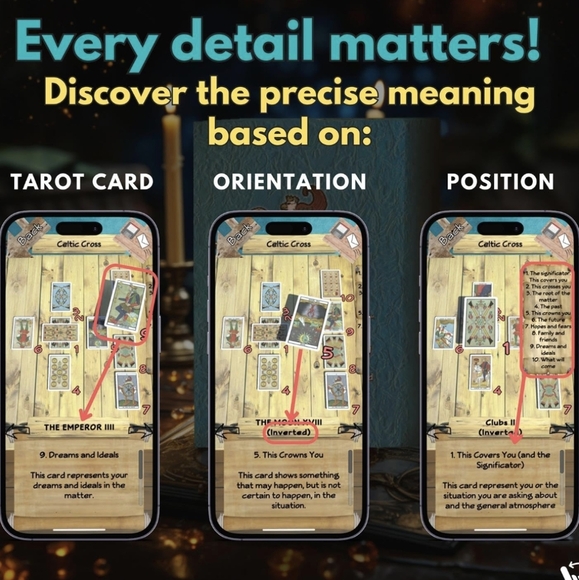 Tarot 4 All Deck with Tin Box Deluxe 78 Tarot Cards - Picture 5 of 8